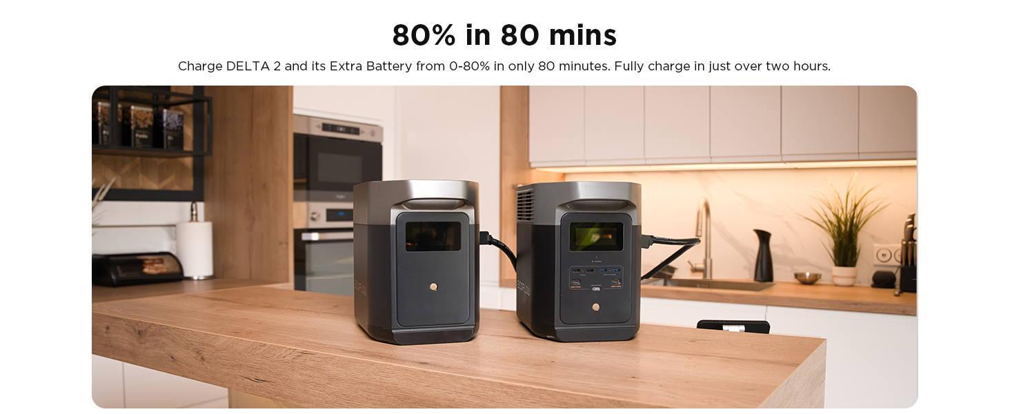 Recarga portátil EcoFlow DELTA 2 en exteriores