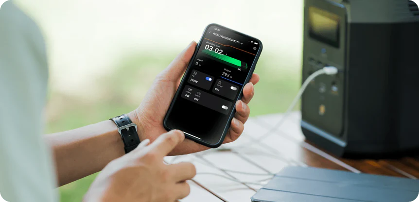 Control de batería EcoFlow desde aplicación móvil