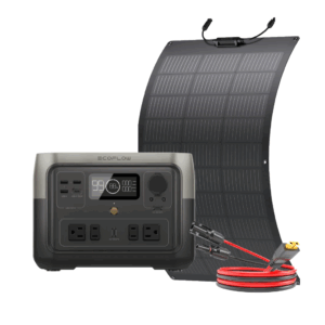 Kit Solar Portátil | EcoFlow River 2 MAX | 500 W + Panel Flexible | 100 W