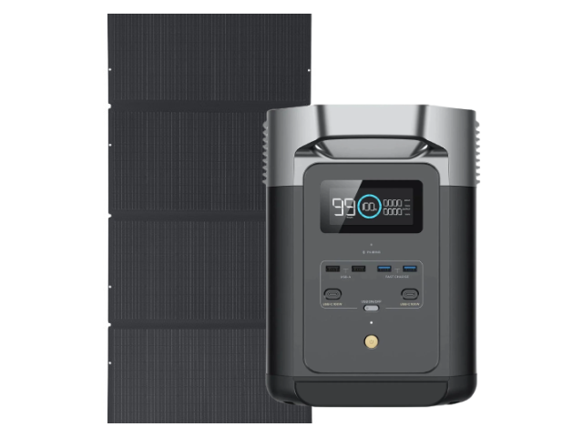 Kit Solar Portátil | EcoFlow Delta 2 | 1.8 kW + Panel Solar | 400 W