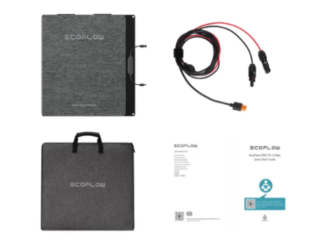 Contenido de la caja del panel solar EcoFlow 220 W