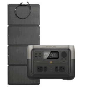 Kit Solar Portátil | EcoFlow River 2 MAX | 500 W + Panel Solar | 160 W