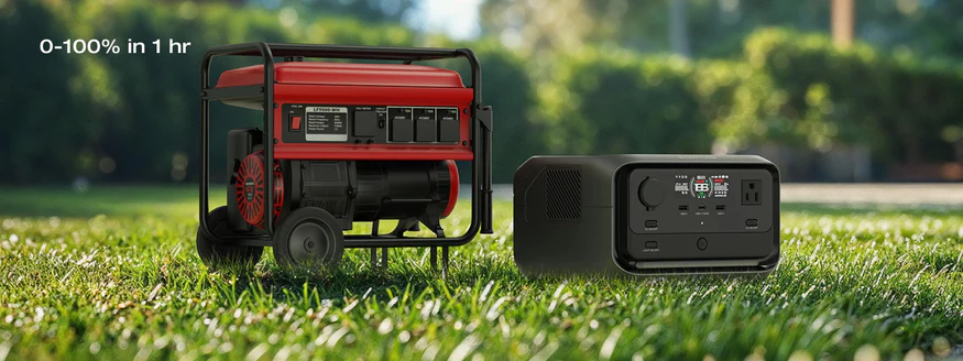 EcoFlow RIVER 3 Plus recarga con generador