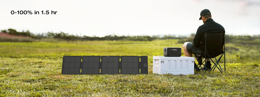 EcoFlow RIVER 3 Plus recarga con panel solar
