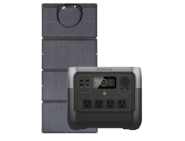 Kit Solar Portátil | EcoFlow River 2 Pro | 800 W + Panel Solar | 220 W
