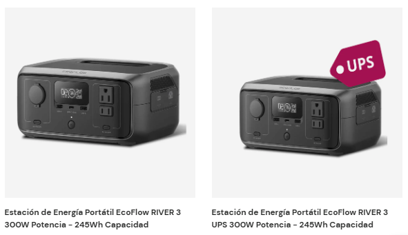 Estuche rígido EcoFlow River 3 con protección impermeable