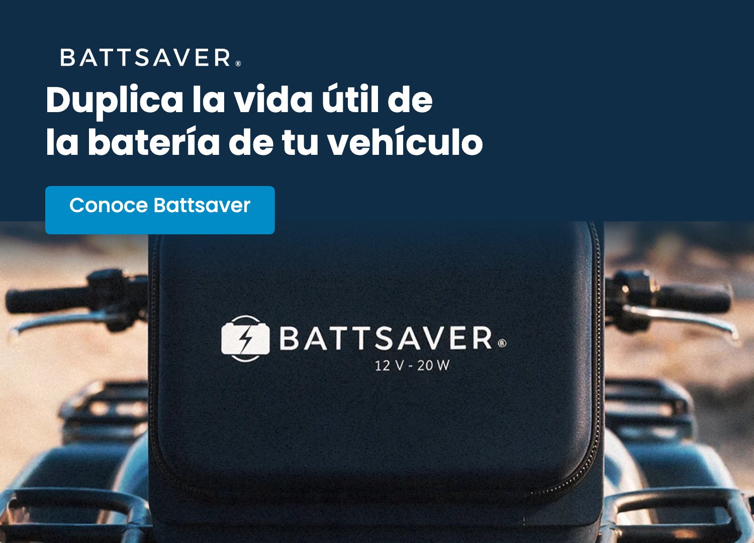 Battsaver, mantenedor solar de baterías para vehículos